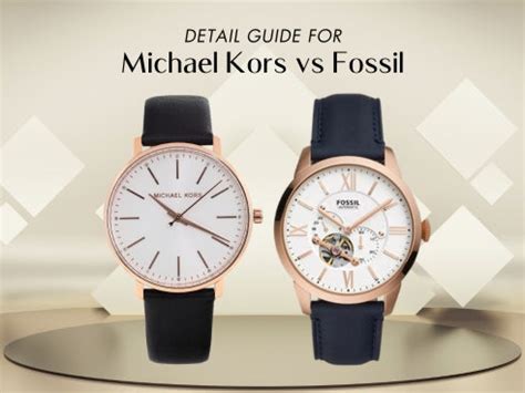 michael kors vs fossil.